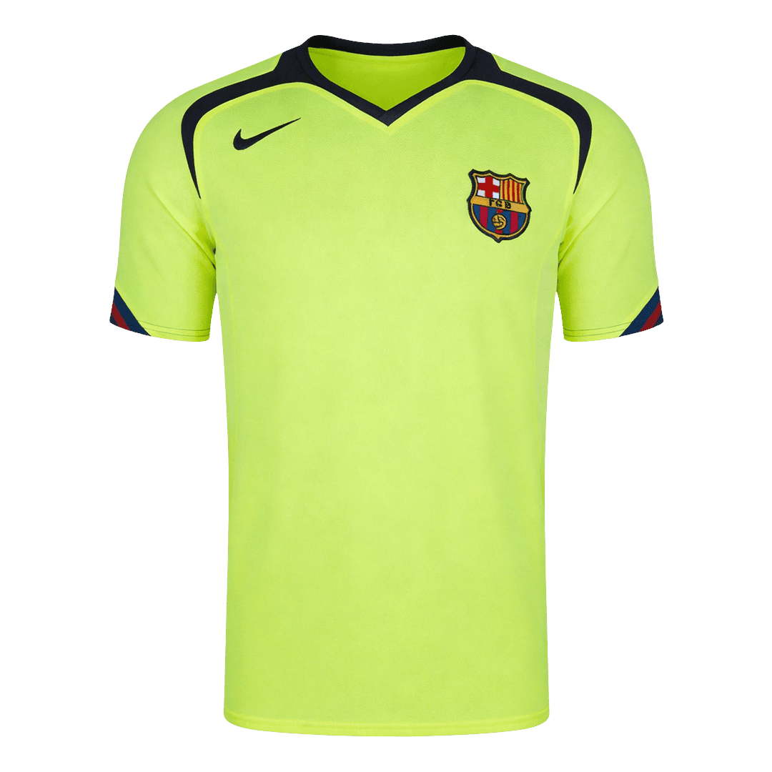 Retro Barcelona Uit Thuisshirt 2005/06 Neon Groen