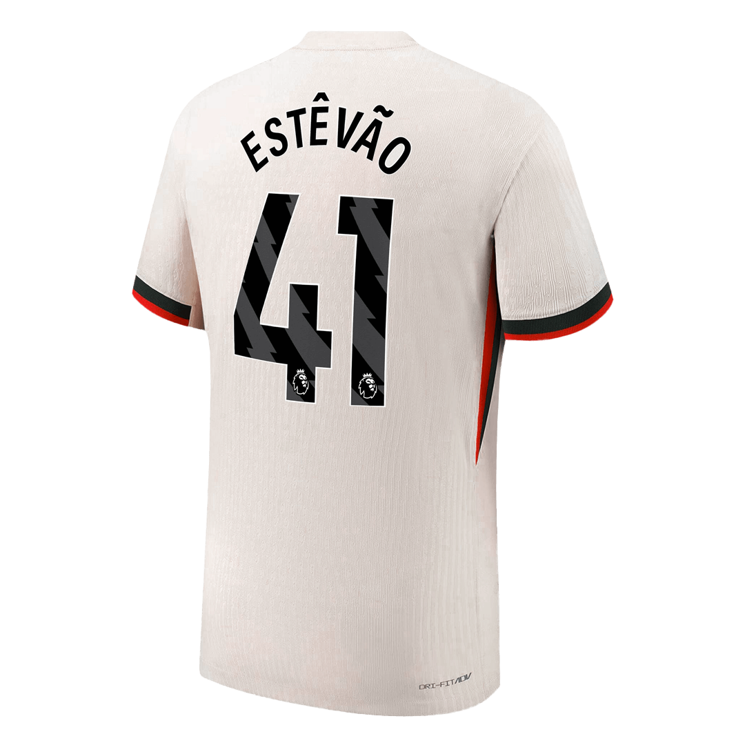 ESTÊVÃO #41 Chelsea Uitshirt 2025/26 Wit Authentic