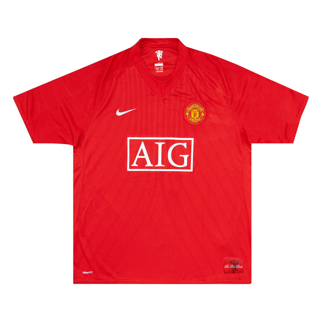 Retro RONALDO #7 Manchester United Domicile Maillot 2007/08