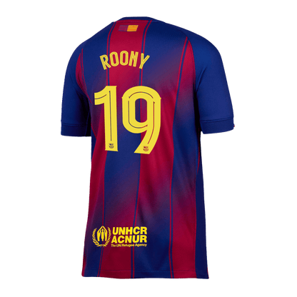 ROONY #19 Barcelona Thuisshirt 2025/26 Rood en Blauw - UCL - Super