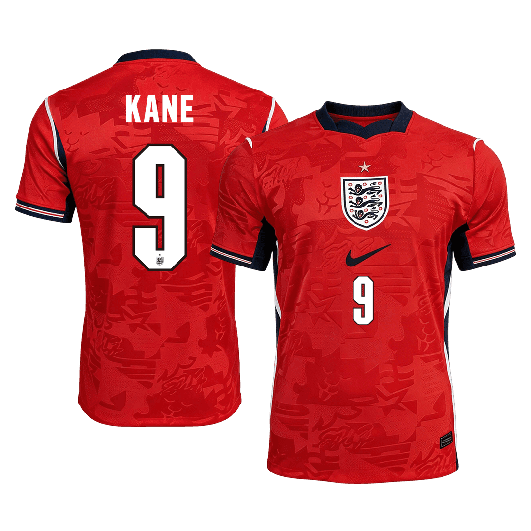 KANE #9 Engeland Uit Thuisshirt - Wereldkampioenschap 2026 Rood