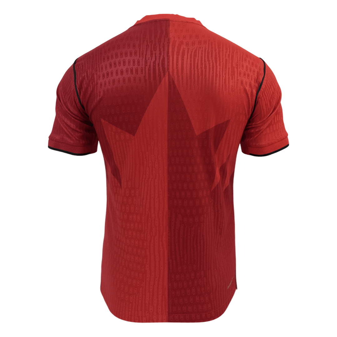 Canada Domicile Maillot Coupe du Monde 2026 Rouge Joueur
