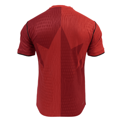 Canada Domicile Maillot Coupe du Monde 2026 Rouge Joueur Grande Taille