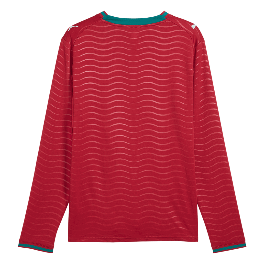 Portugal Domicile Maillot Manches Longues - Coupe du Monde 2026 Rouge