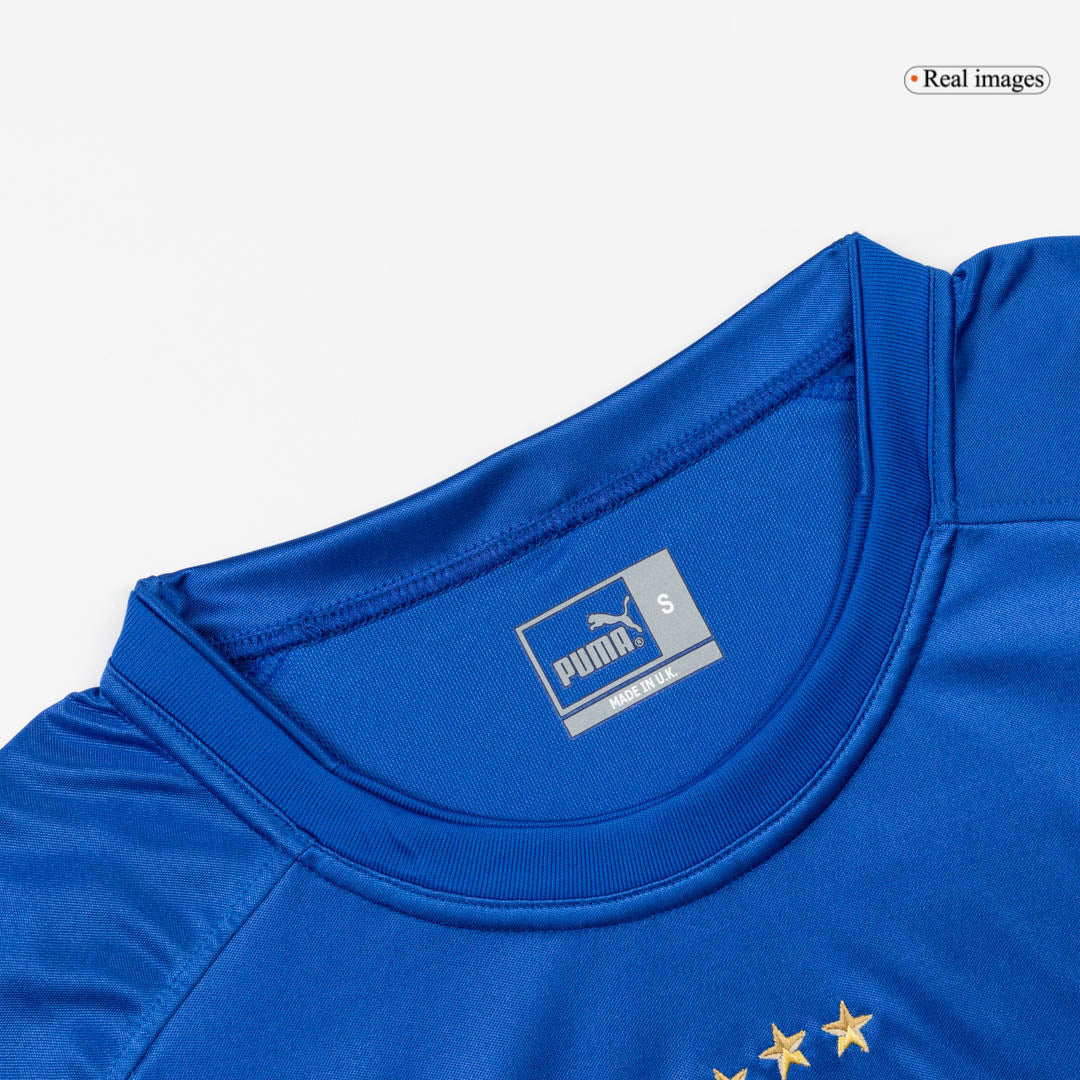 Retro Italie Domicile Maillot 2004 Bleu
