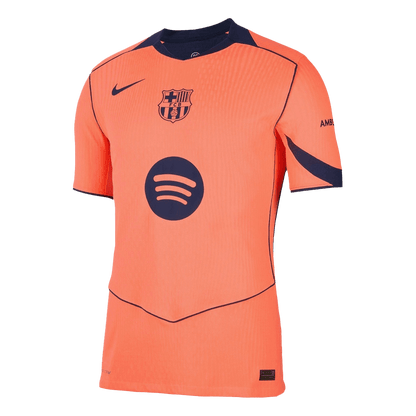 ROONY #19 Barcelone Third Maillot 2025/26 Orange Authentique - UCL