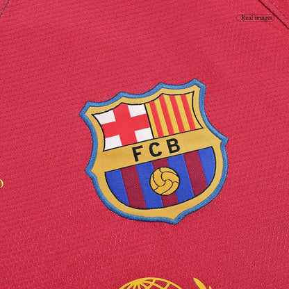 Retro MESSI #30 Barcelona Thuis Shirt Lange Mouwen 2008/09 - UCL Finale
