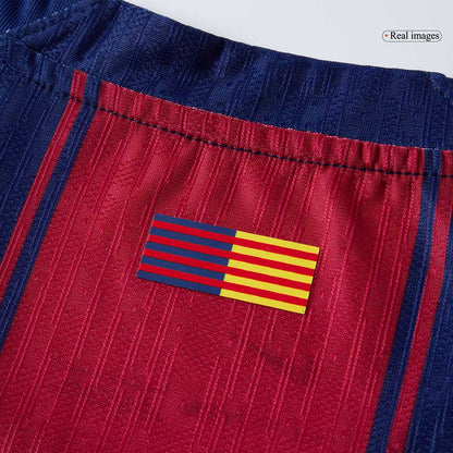 KOUNDE #23 Barcelona Thuisshirt 2025/26 Rood en Blauw Authentiek