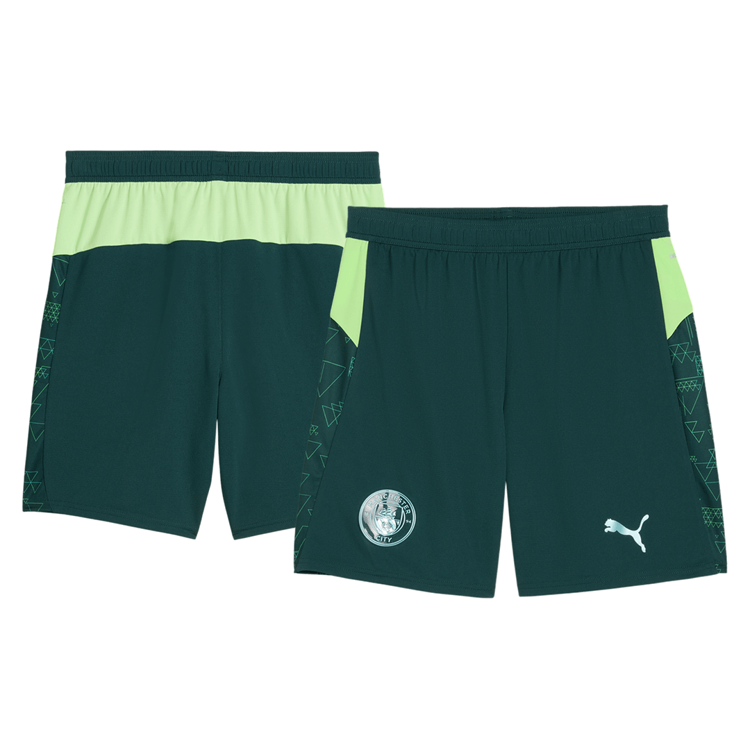 Manchester City Vierde Short 2025/26 Groen