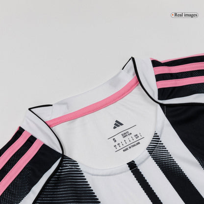 Juventus Thuisshirt Lange Mouwen 2025/26 Zwart&Wit Grote Maat