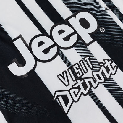 Juventus Thuisshirt Lange Mouwen 2025/26 Zwart&Wit Grote Maat