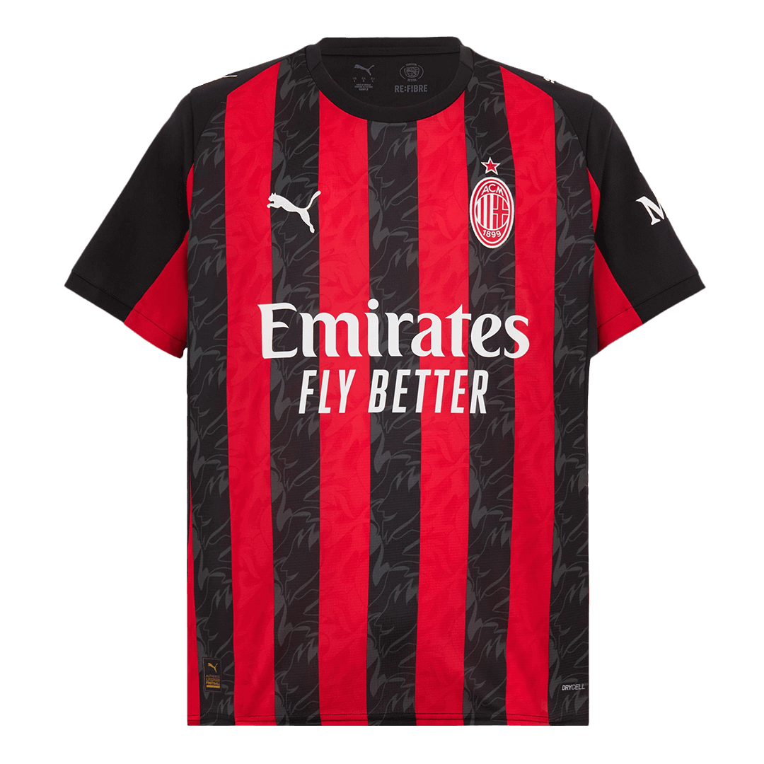 Milan AC Domicile Maillot 2025/26 Grande Taille