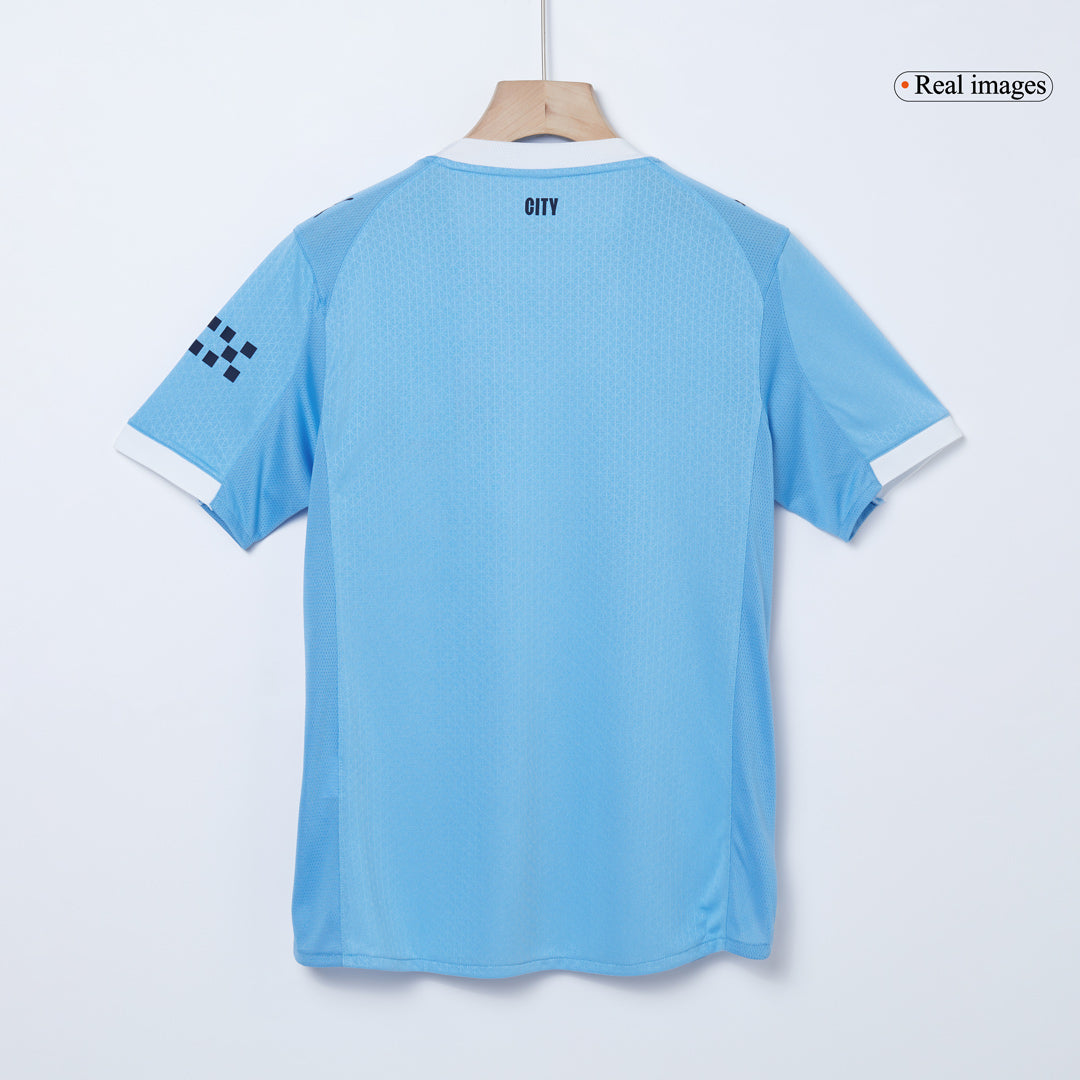 REIJNDERS #4 Manchester City Domicile Maillot 2025/26 Bleu Joueur